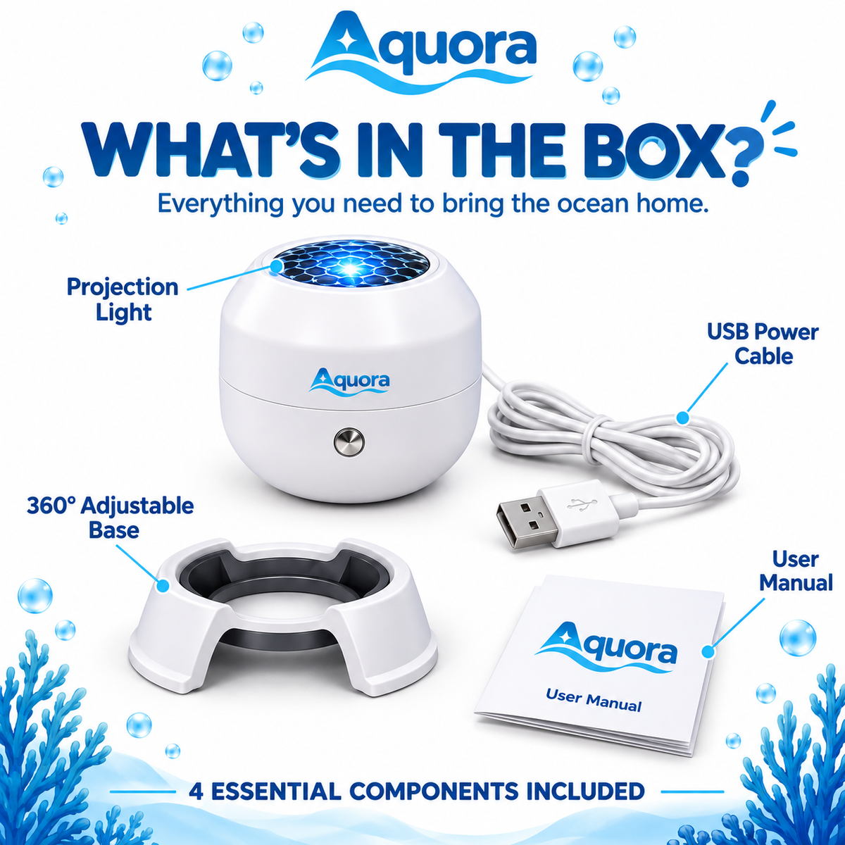 Aquora Nemo Projector - in use